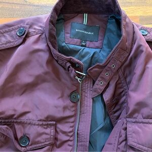 Banana Republic Maroon and Black Jacket